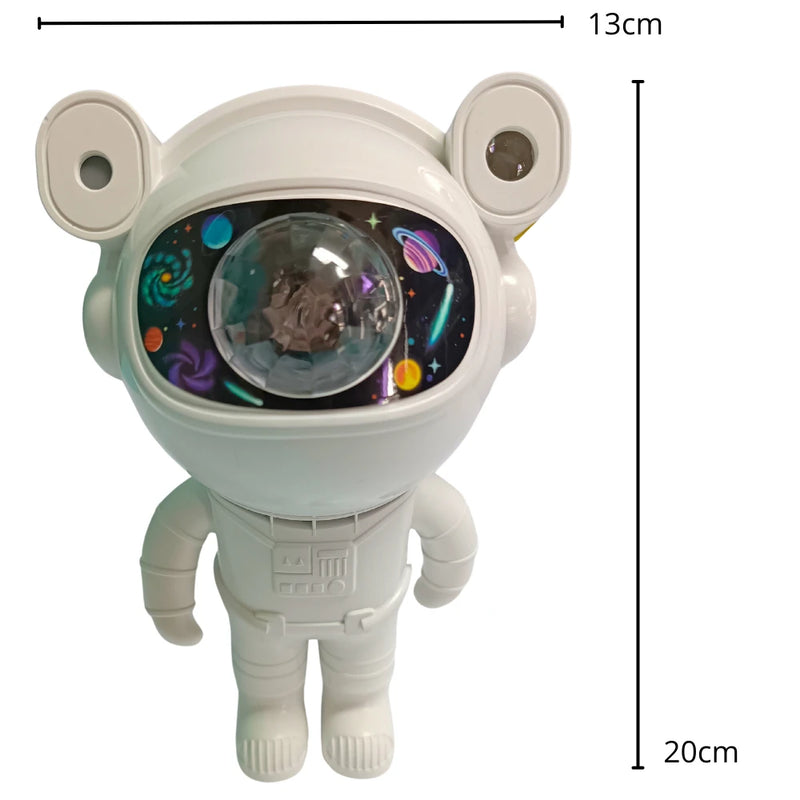 Projetor Astronauta Galáxia LED USB com Controle Bluetooth – Luz Noturna Estrelada para Quarto