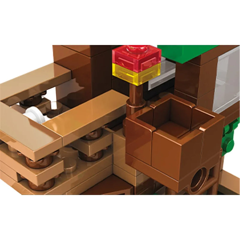 Brinquedo Educativo de Blocos de Construção da Fazenda da Casa na Árvore para Crianças