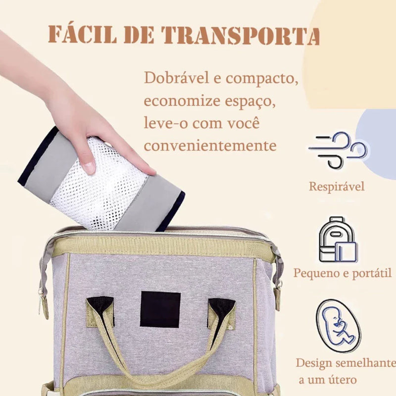 Canguru Bebê Passeio Panda Duas Posições Bebe Preto
