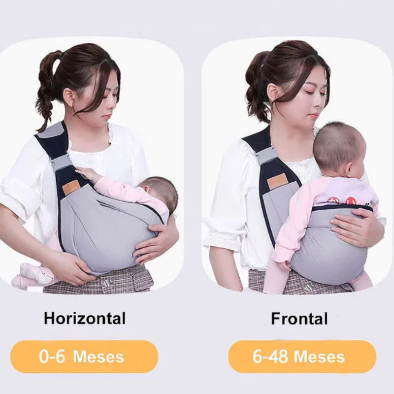 Canguru Bebê Passeio Panda Duas Posições Bebe Preto
