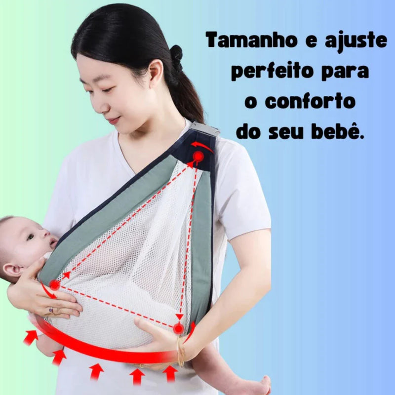 Canguru Bebê Passeio Panda Duas Posições Bebe Preto