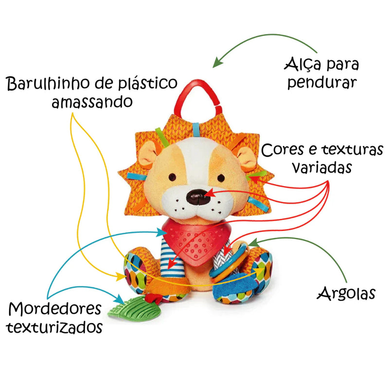 Pelúcia Fofoluxo com Chocalho e Mordedor (COM CERTIFICAÇÃO INMETRO)
